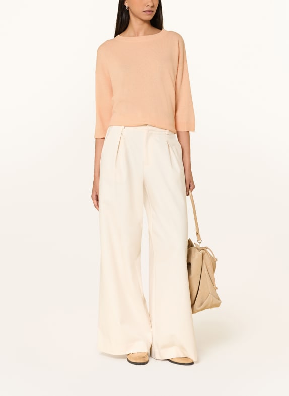 darling harbour Cashmere-Pullover mit 3/4-Arm light apricot