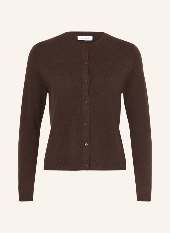 darling harbour Cardigan din cașmir DARK BROWN
