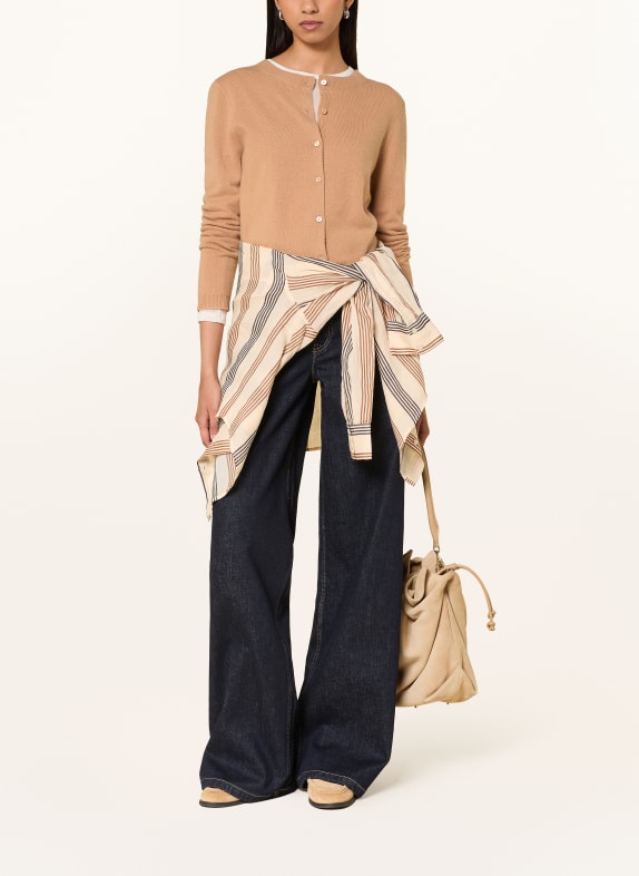 darling harbour Strickjacke aus Cashmere CAMEL