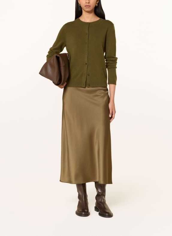 darling harbour Strickjacke aus Cashmere OLIVE