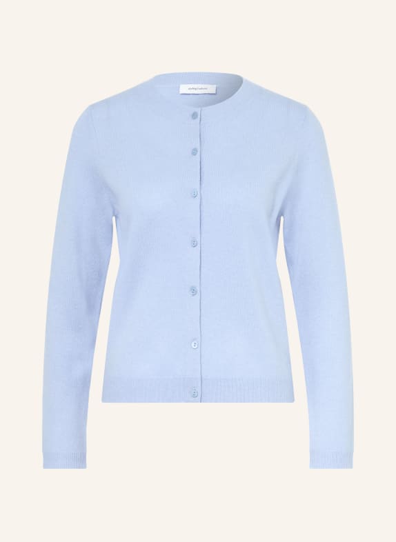 darling harbour Cashmere cardigan corn flower blue
