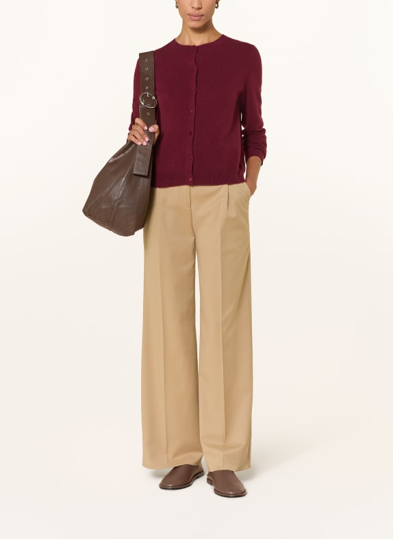 darling harbour Strickjacke aus Cashmere BORDEAUX