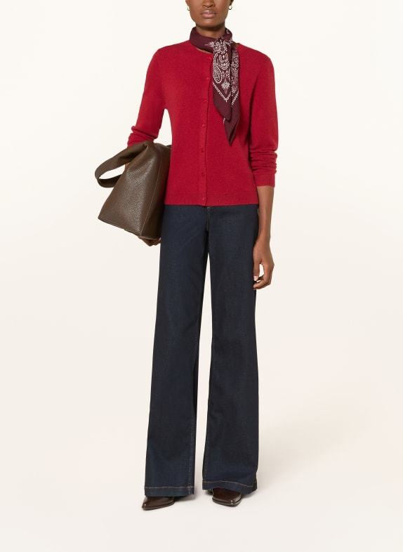 darling harbour Strickjacke aus Cashmere BRICK RED