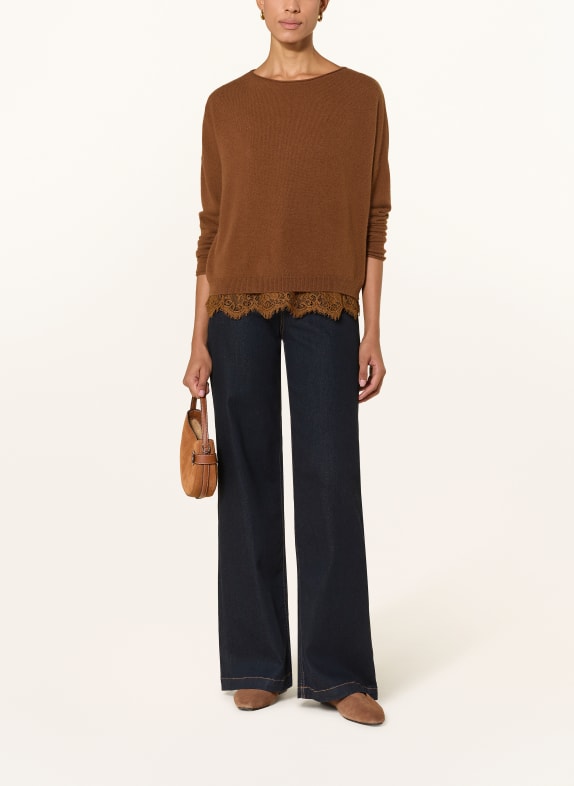 darling harbour Cashmere-Pullover TOFFEE