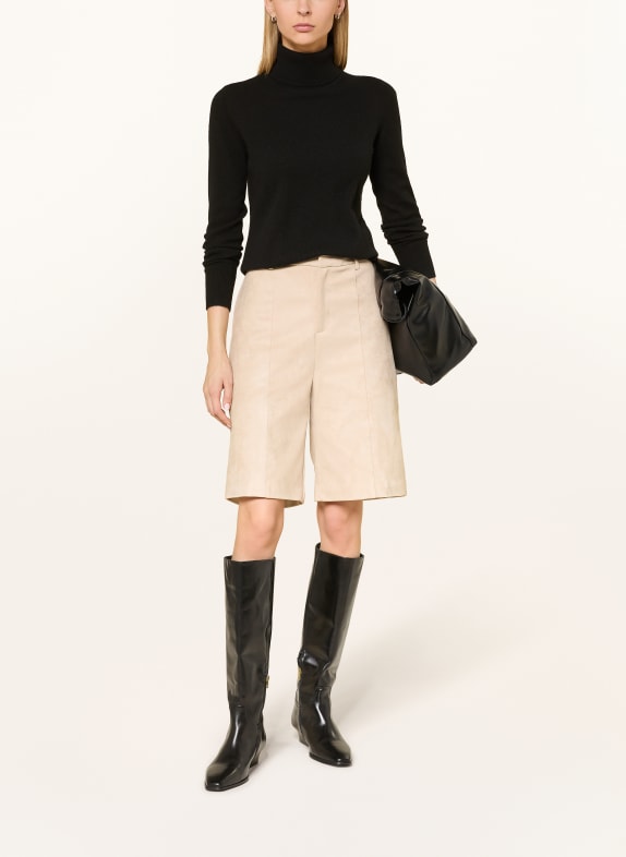 darling harbour Rollkragenpullover aus Cashmere BLACK