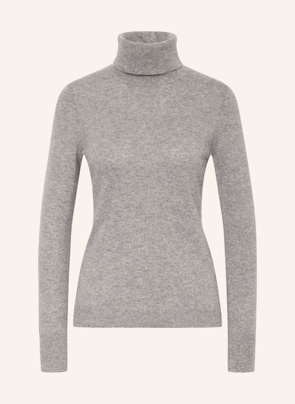 darling harbour Rollkragenpullover aus Cashmere GREY MELANGE