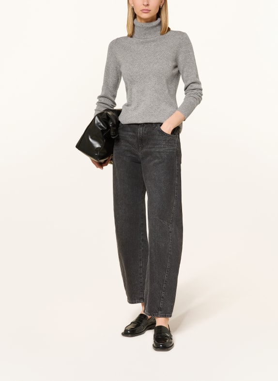 darling harbour Rollkragenpullover aus Cashmere GREY MELANGE