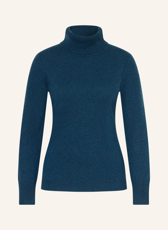 darling harbour Rollkragenpullover aus Cashmere BLAU