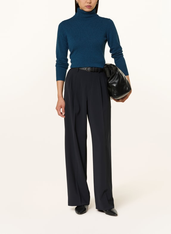 darling harbour Rollkragenpullover aus Cashmere BLAU