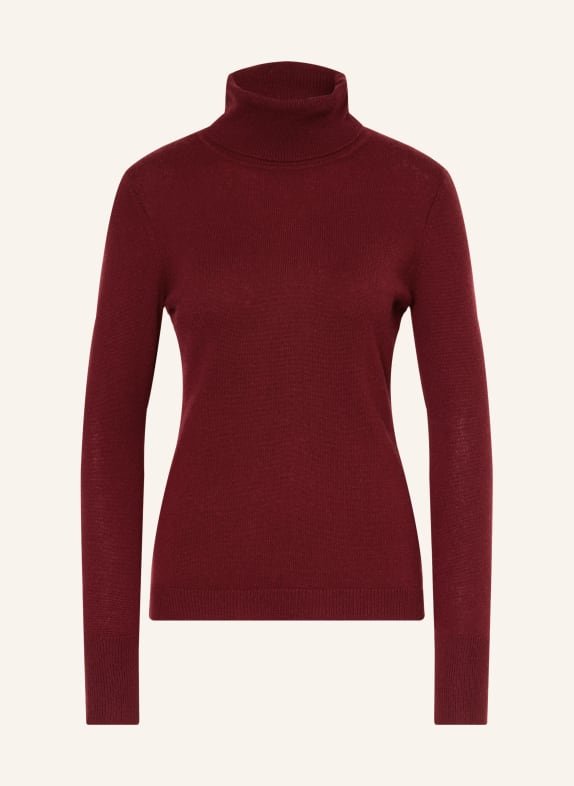 darling harbour Cashmere turtleneck sweater DARK RED