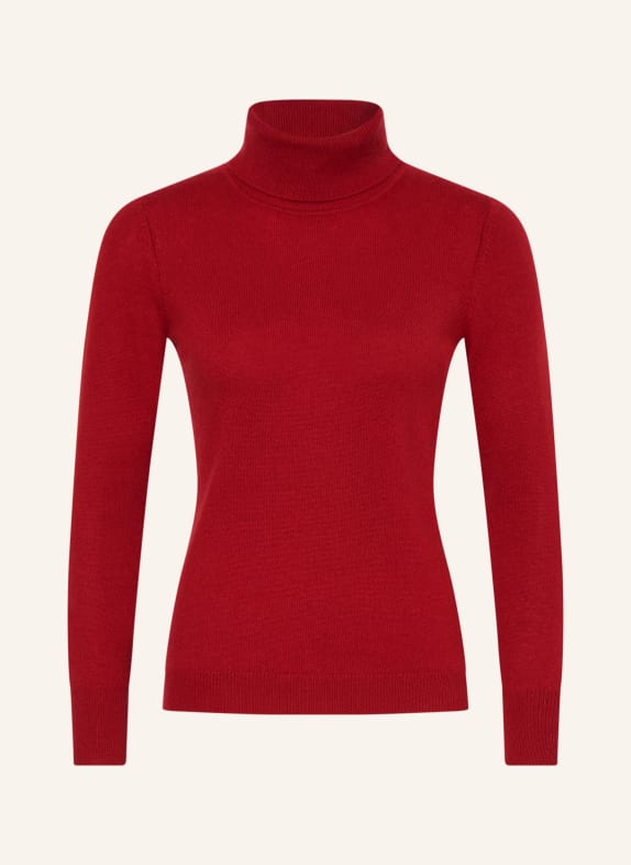 darling harbour Cashmere turtleneck sweater BRICK RED