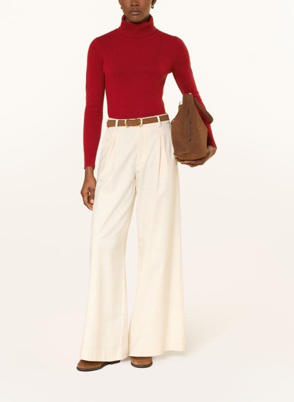 darling harbour Rollkragenpullover aus Cashmere BRICK RED