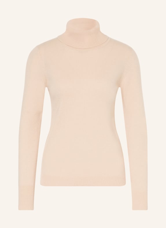 darling harbour Cashmere turtleneck sweater LIGHT ORANGE