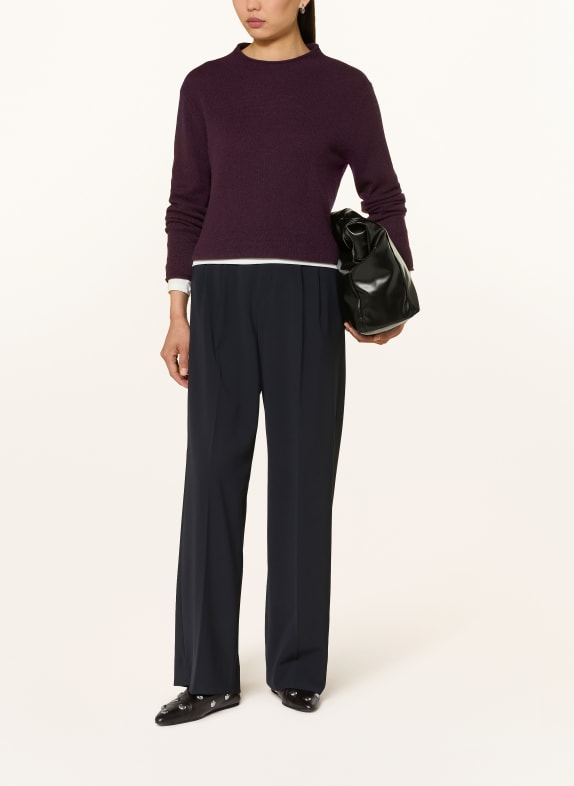 darling harbour Cashmere-Pullover DUNKELLILA