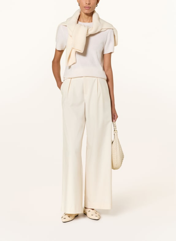 darling harbour Gebreid shirt van kasjmier CREME