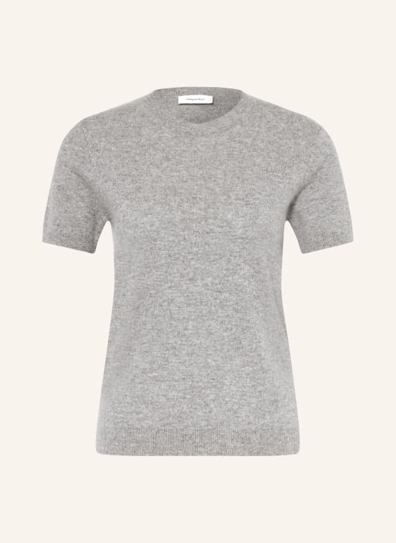 darling harbour Cashmere knit sweater GREY MELANGE
