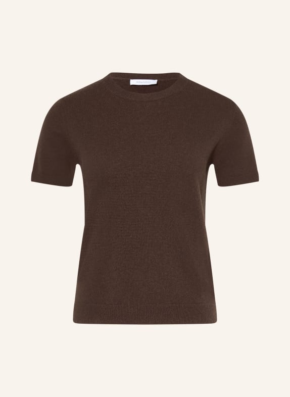 darling harbour Cashmere knit sweater DARK BROWN
