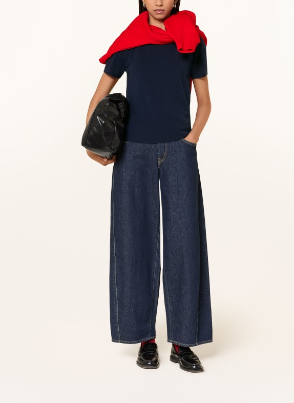 darling harbour Strickshirt aus Cashmere NAVY