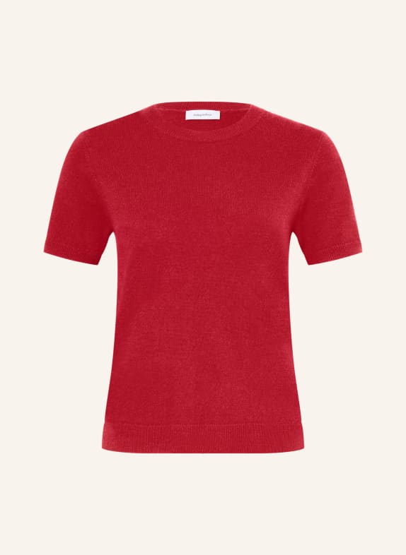 darling harbour Strickshirt aus Cashmere BRICK RED