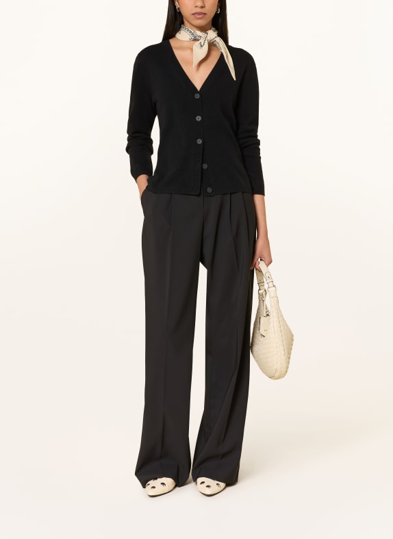 darling harbour Strickjacke aus Cashmere BLACK