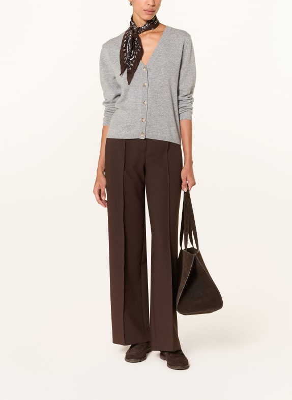 darling harbour Strickjacke aus Cashmere GREY MELANGE