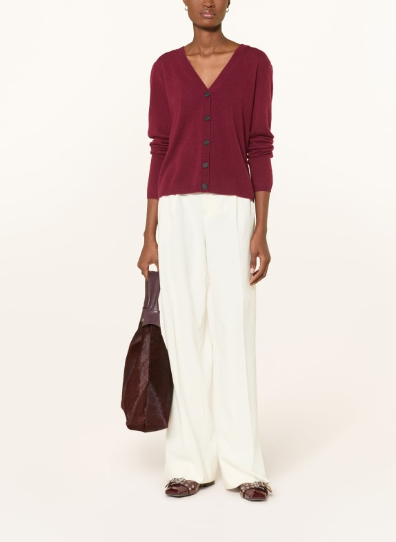 darling harbour Strickjacke aus Cashmere BORDEAUX
