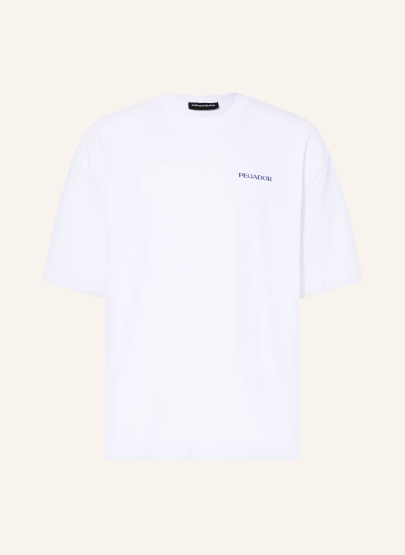 PEGADOR Oversized-Shirt FROMBORK WEISS / GRÜN / BLAU