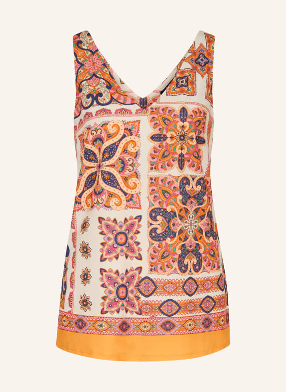 Miss Lagotte Top ECRU / PINK / ORANGE