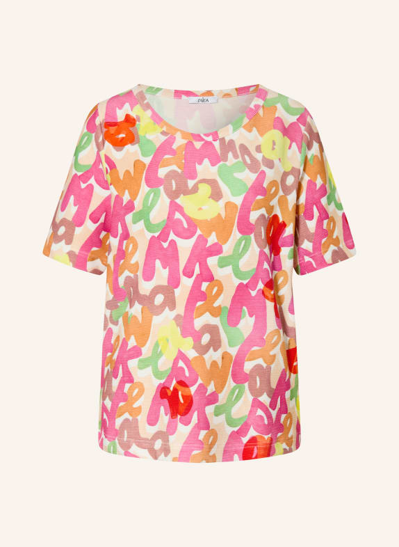 ZAÍDA T-shirt BEIGE / PINK / YELLOW