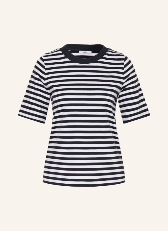 ZAÍDA T-shirt BLEU FONCÉ / BLANC