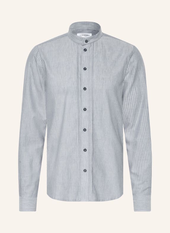 Grasegger Trachtenhemd KISSING Regular Fit BLAU / WEISS