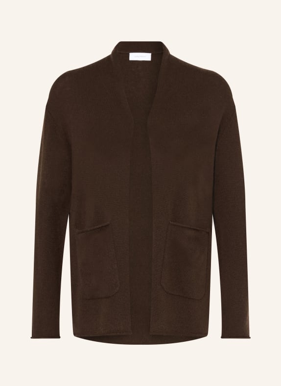 darling harbour Strickhülle aus Cashmere DARK BROWN