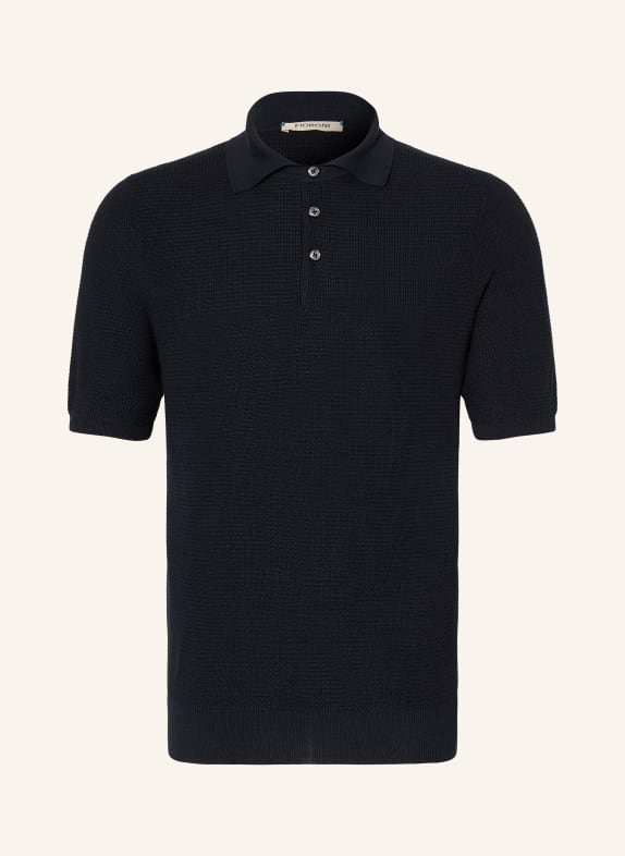 FIORONI Knit polo shirt DARK BLUE