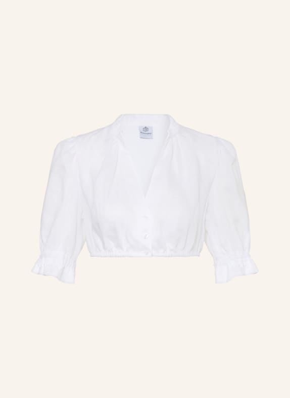 Hammerschmid Bluzka dirndl ANKE z lnu BIAŁY