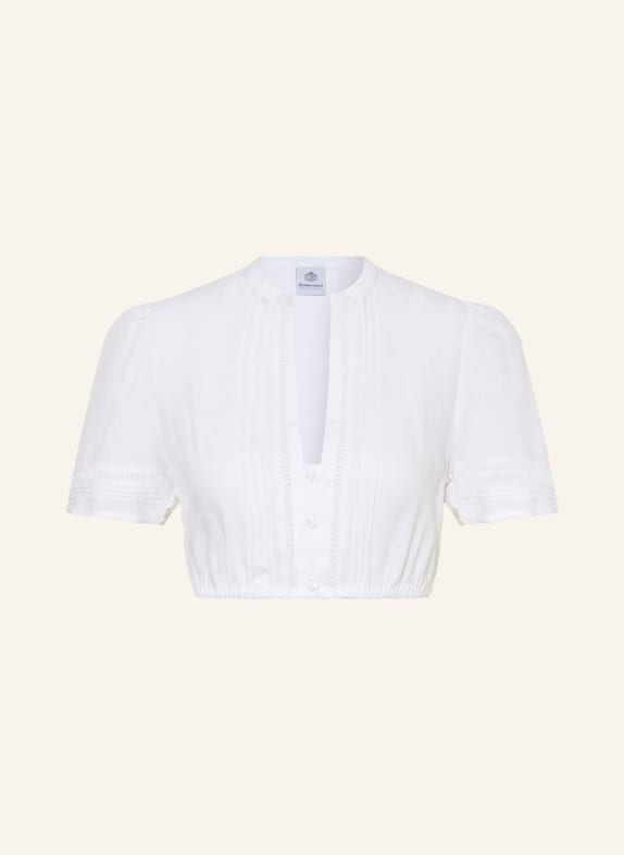 Hammerschmid Bluzka dirndl BARBARA z lnu BIAŁY