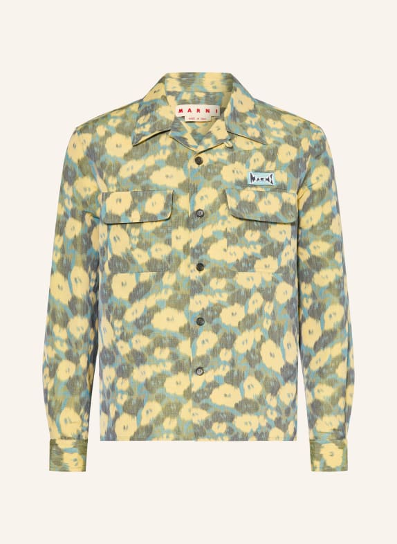 MARNI Overjacket GELB / GRAU / BLAU