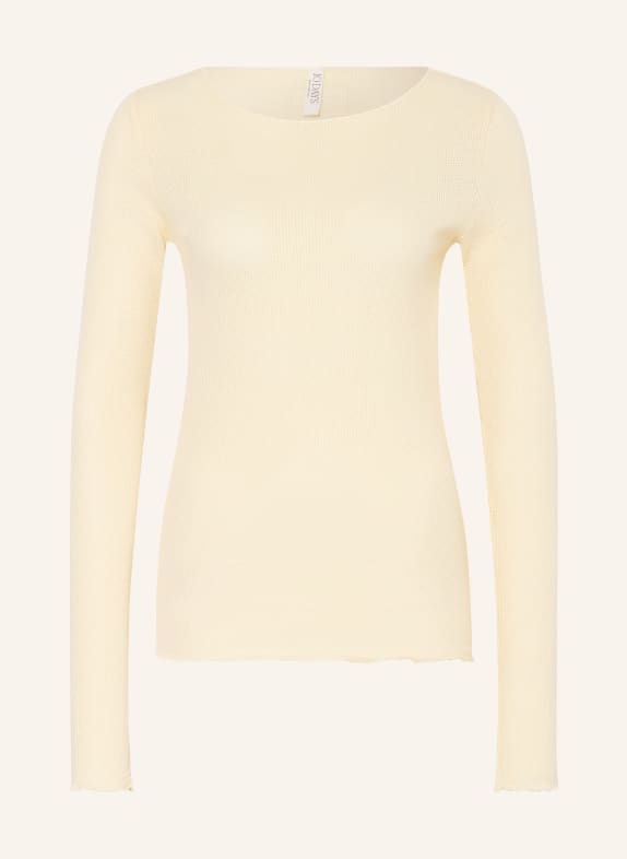 10DAYS Longsleeve aus Mesh HELLGELB