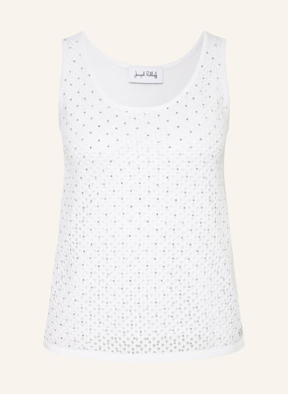 Joseph Ribkoff Pletený top s ozdobnými kamínky KRÉMOVÁ