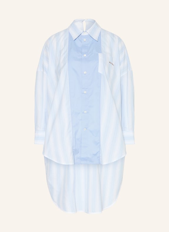 MARNI Bluzka w stylu oversize JASNONIEBIESKI / SZARONIEBIESKI / BIAŁY