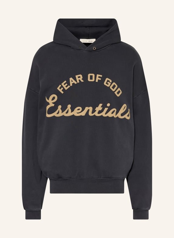 ESSENTIALS - FEAR OF GOD Oversized-Hoodie SCHWARZ / BEIGE