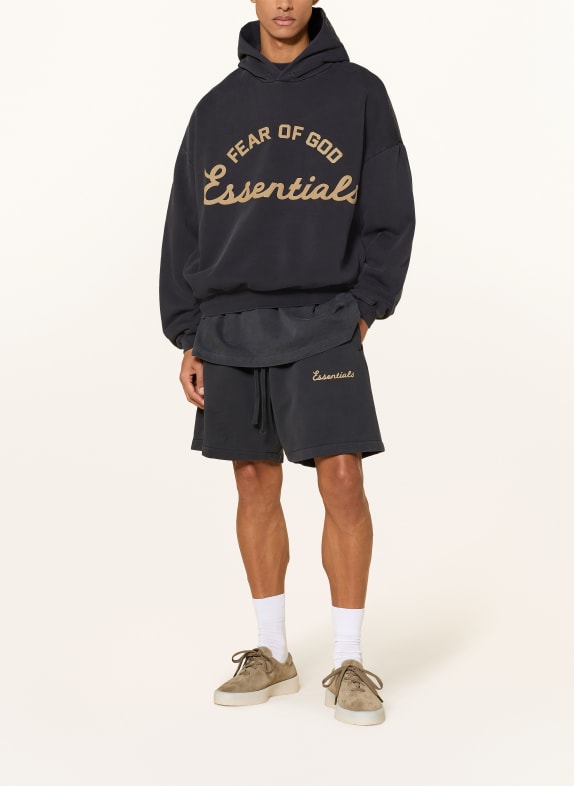 ESSENTIALS - FEAR OF GOD Oversized hoodie ZWART / BEIGE