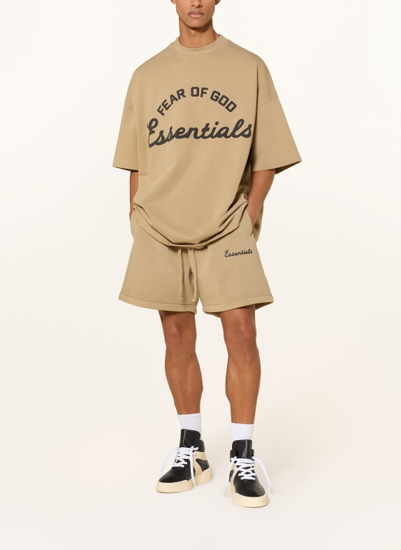 ESSENTIALS - FEAR OF GOD Oversized shirt BEIGE / ZWART