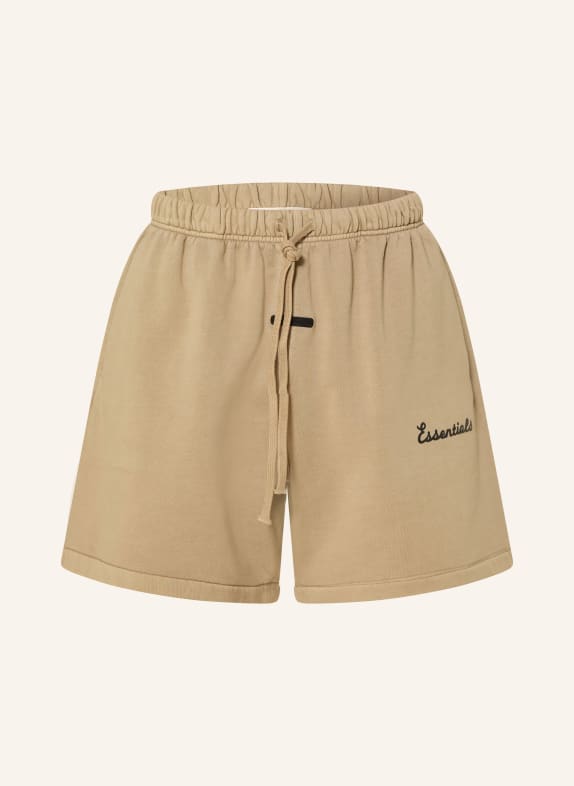 ESSENTIALS - FEAR OF GOD Sweatshorts BEIGE / SCHWARZ