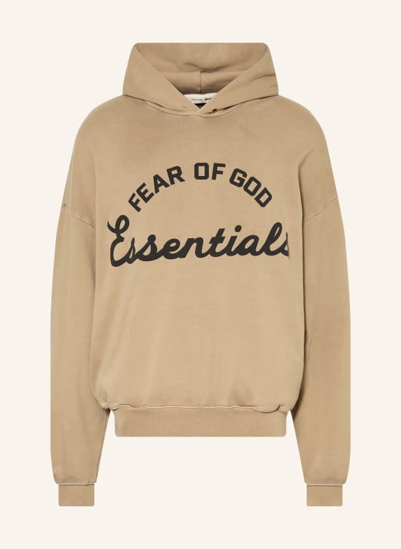 ESSENTIALS - FEAR OF GOD Oversized-Hoodie BEIGE / SCHWARZ