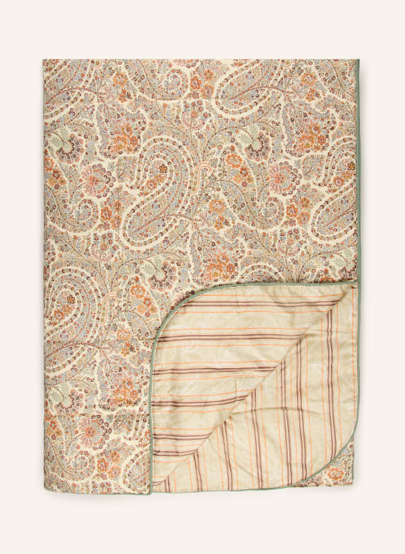 ETRO Home Couvre-lit MARRON CLAIR / MARRON / ORANGE