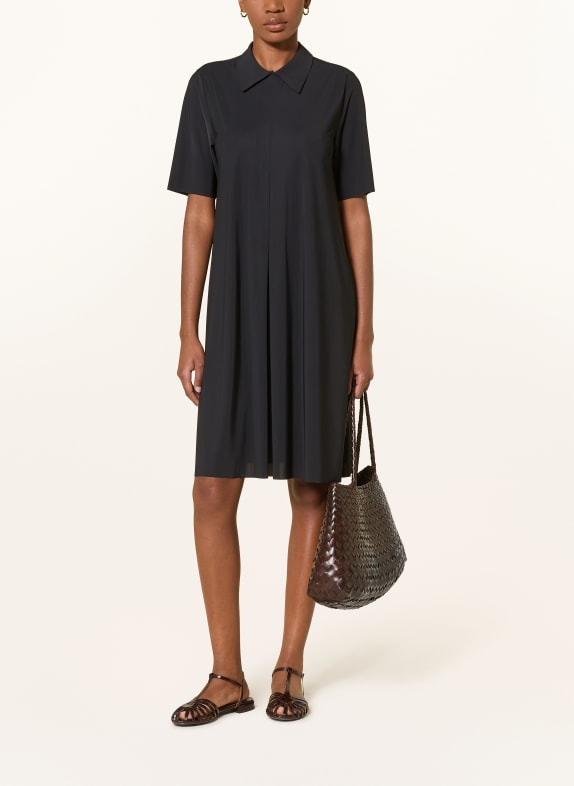 lilienfels Hemdblusenkleid SCHWARZ