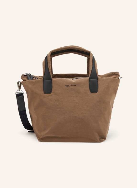 Vee Collective Taška ESSENCE MEDIUM HNĚDÁ / STŘÍBRNÁ / ČERNÁ