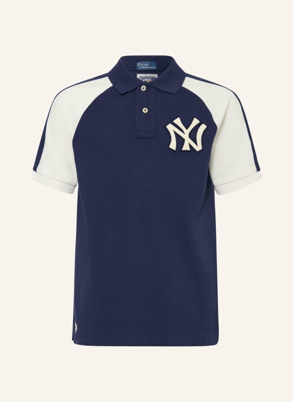POLO RALPH LAUREN Piqué-Poloshirt DUNKELBLAU / WEISS