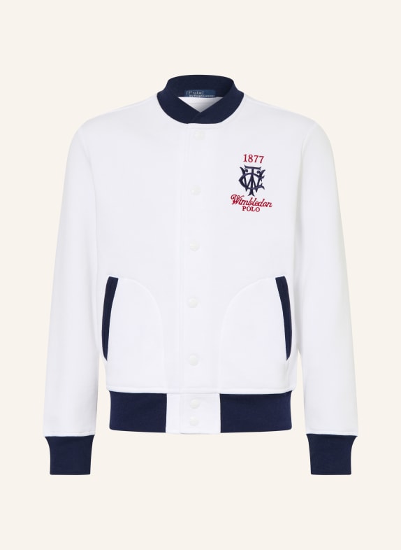 POLO RALPH LAUREN Sweatblouson VIT / MÖRKBLÅ