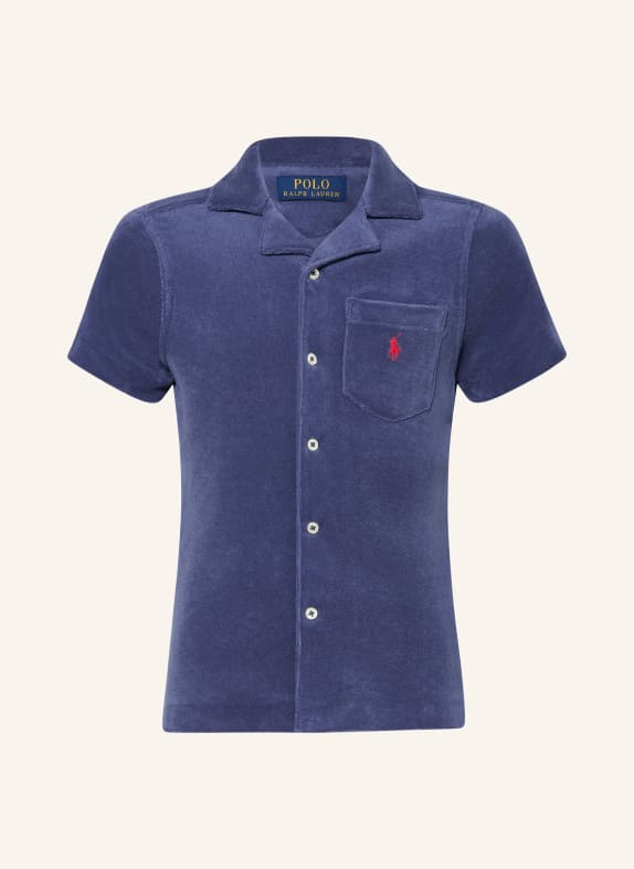POLO RALPH LAUREN Resorthemd aus Frottee DUNKELBLAU
